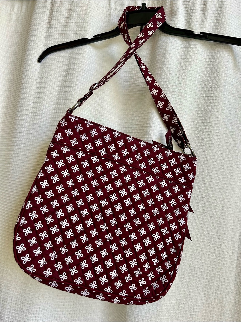 Vera Bradley Maroon Quilted Crossbody Collegiate VT Virginia Tech - Picture 5 of 5